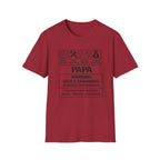 Papa Warning T-Shirt — Funny Grandpa Gift, 'Spoils Grandkids & Hands Out Biscuits' Tee