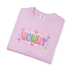 Mommy Hearts T‑Shirt — Cute Pastel 'MOMMY' Graphic Tee for Mother's Day & New Moms