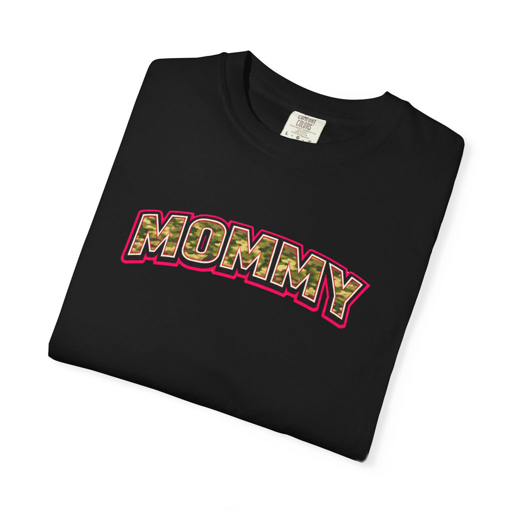 Mommy Camo Graphic T-Shirt — Retro Lettering Mother's Day Tee
