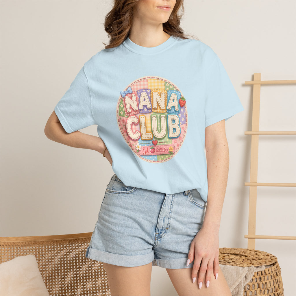 Nana Club T-Shirt — Retro Pastel Grandma Gift Tee