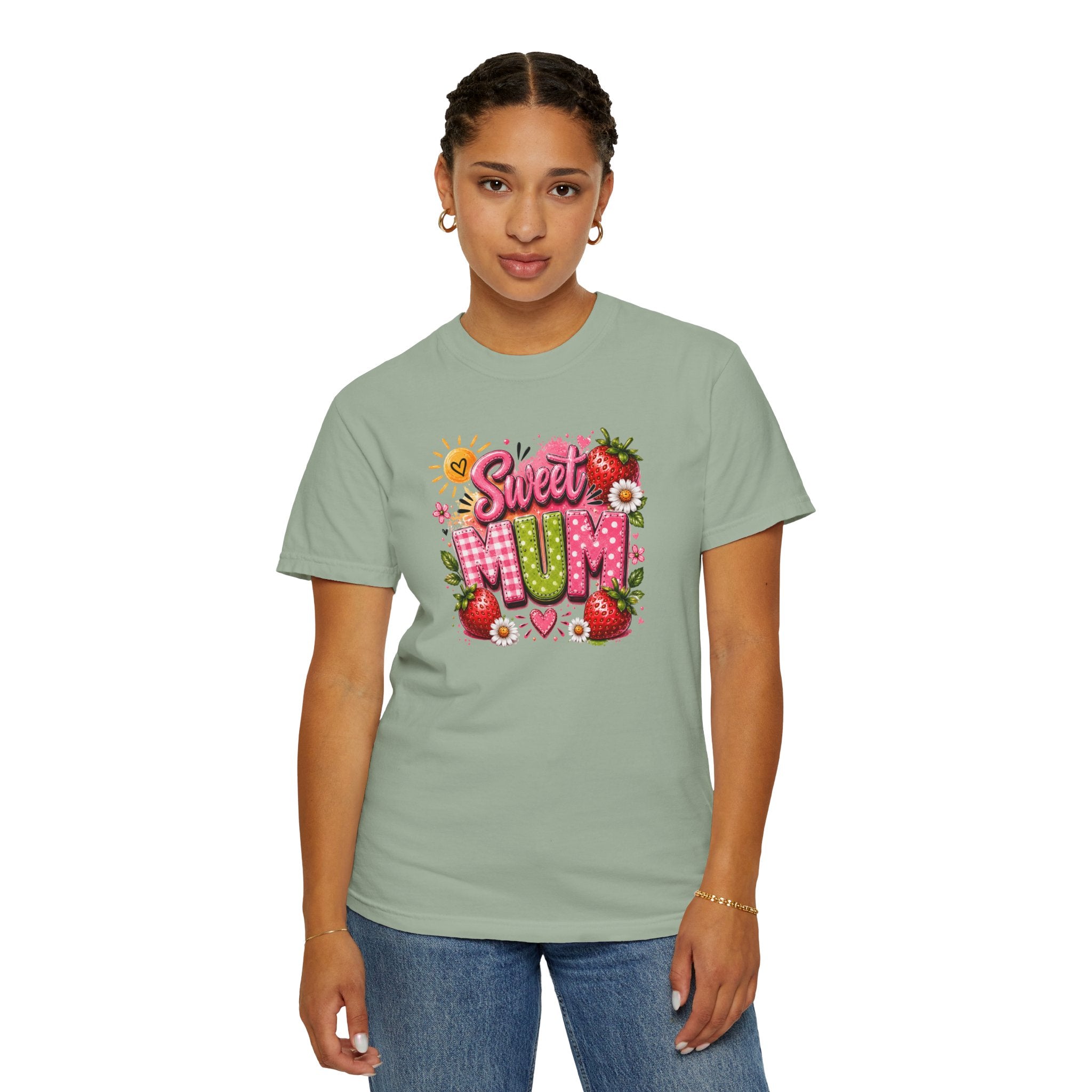 Sweet Mum T-Shirt — Floral Strawberry Mother's Day Tee
