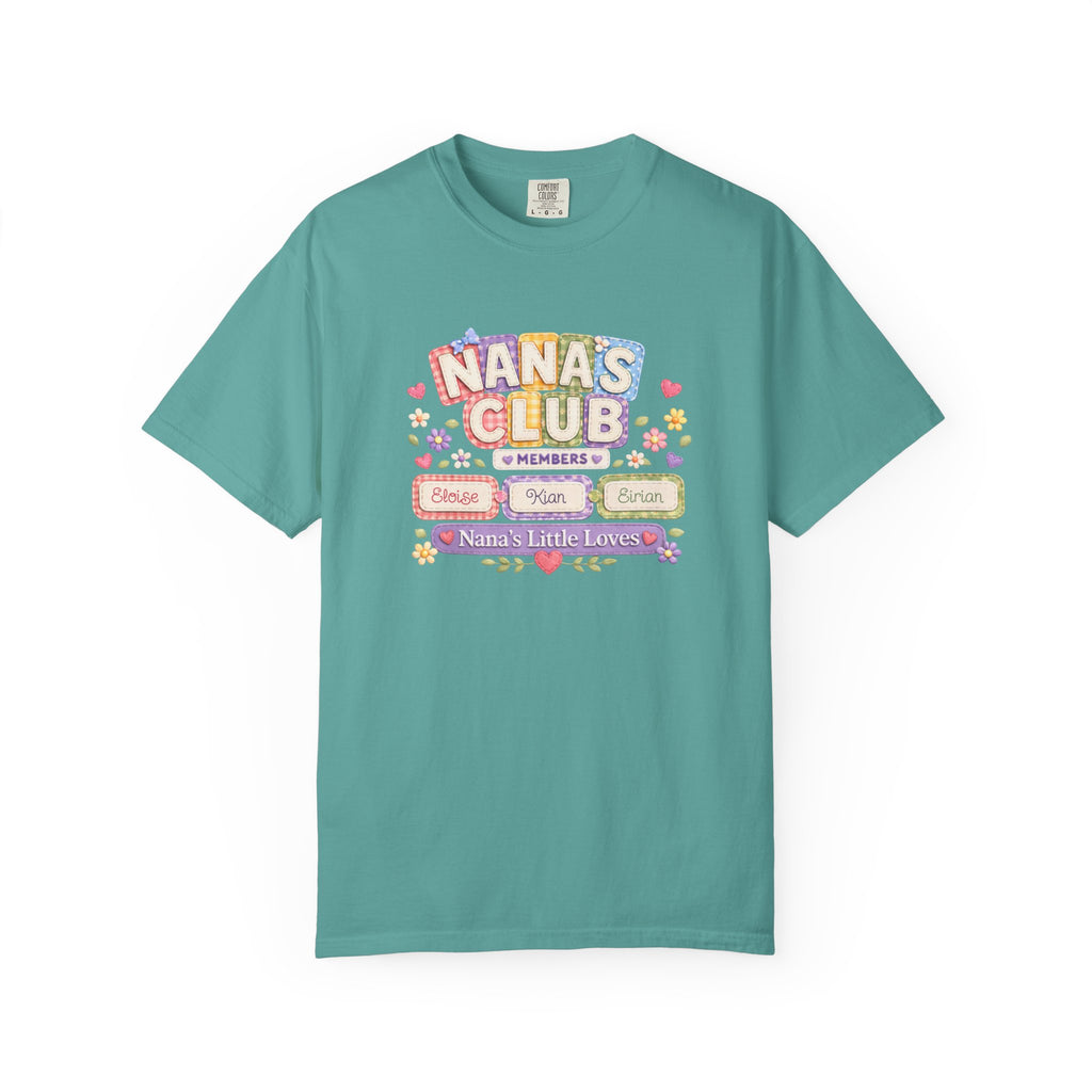 Nana's Club T-Shirt — 'Nana's Little Loves' Cute Floral Grandma Tee