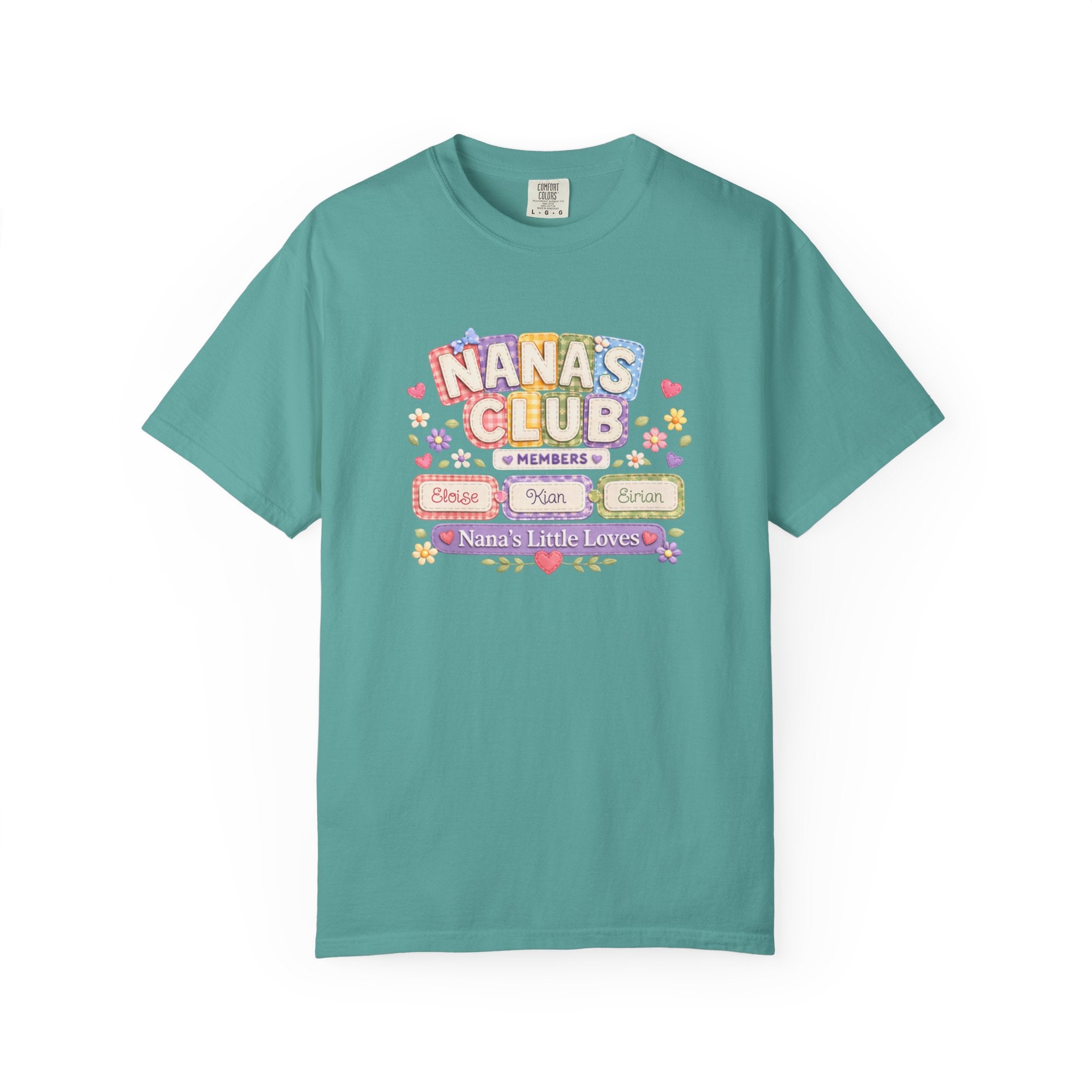 Nana's Club T-Shirt — 'Nana's Little Loves' Cute Floral Grandma Tee