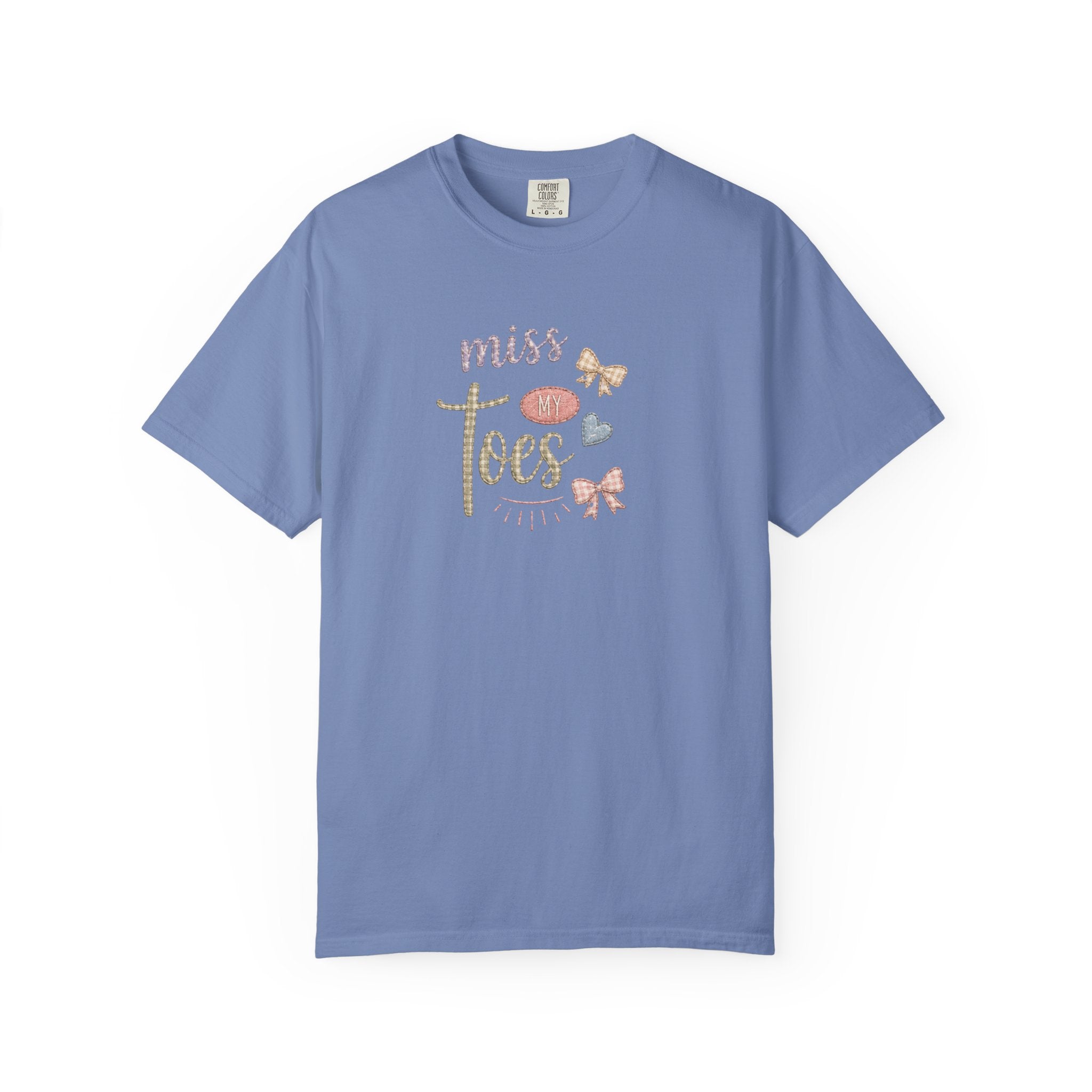 Miss My Toes Graphic T-Shirt – Cute Baby Feet & Bows Tee