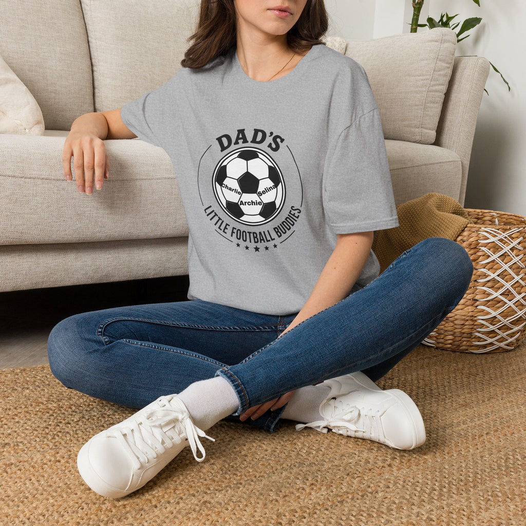 Dad’s Little Football Buddies Tee - Add Names- Personalise