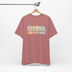 Granny Retro Nameplate T‑Shirt — Personalized Grandma Tee