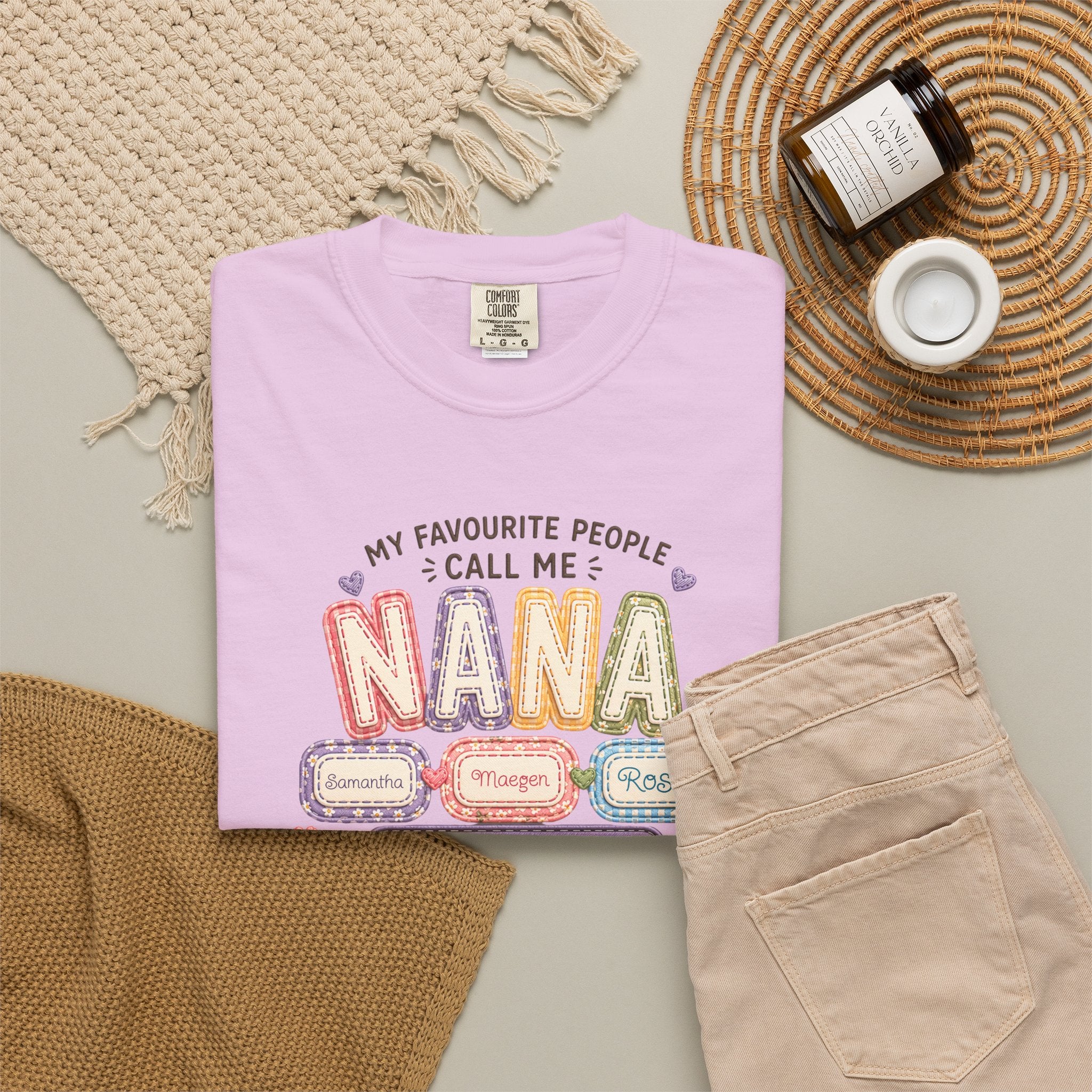 Nana T-Shirt — "My Favourite People Call Me Nana" Floral Grandma Gift Tee