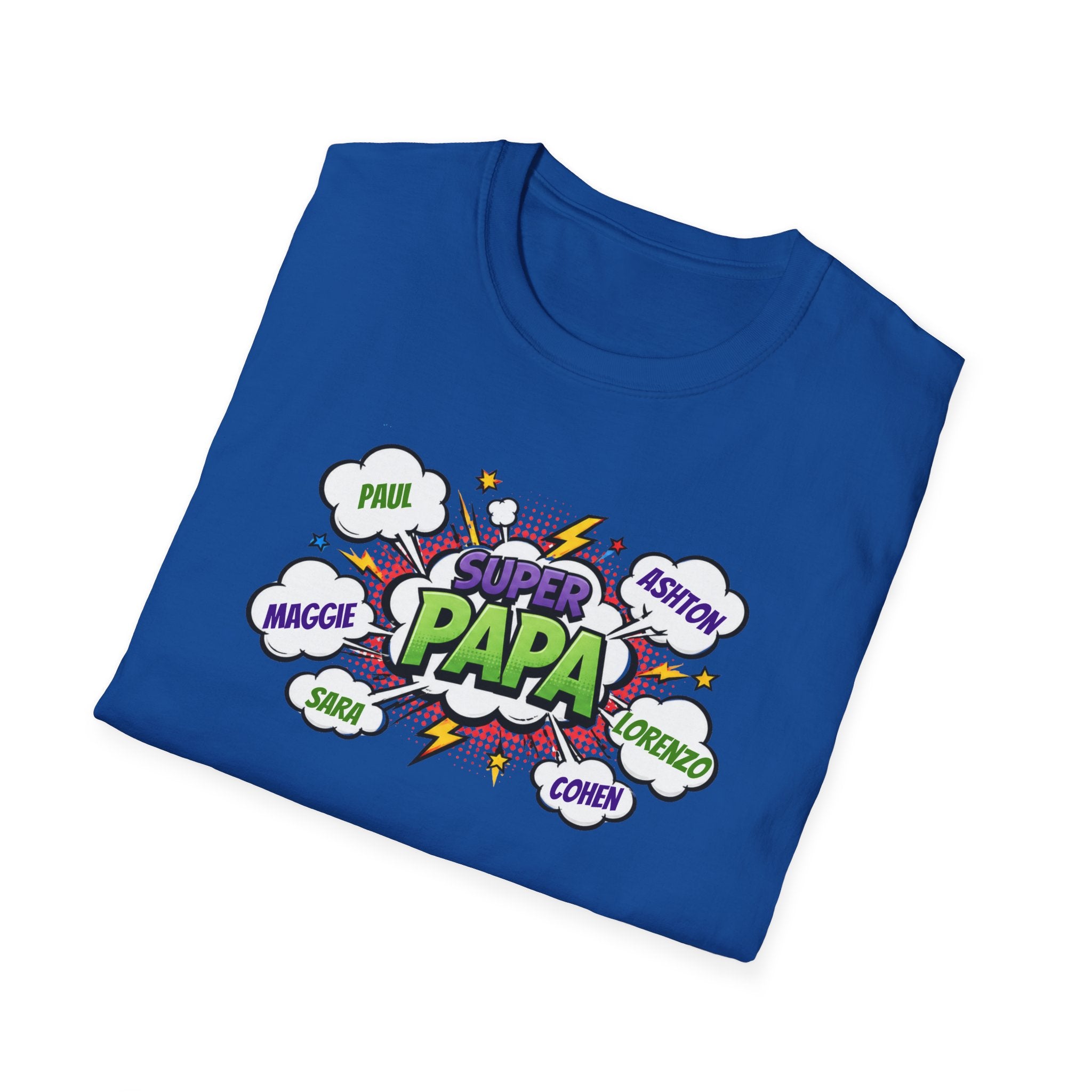 Super Papa Comic T-Shirt — Funny Father’s Day Gift