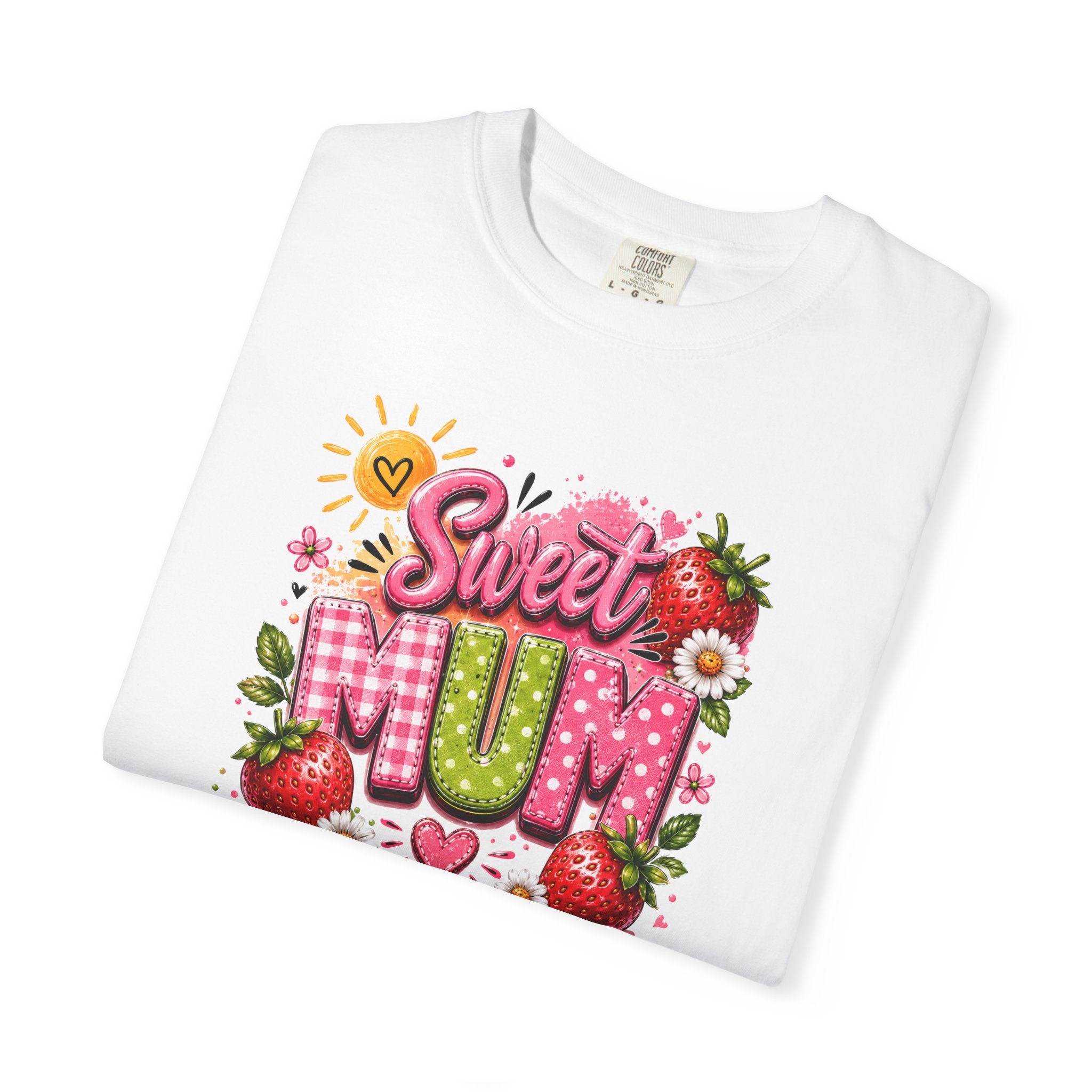 Sweet Mum T-Shirt — Floral Strawberry Mother's Day Tee