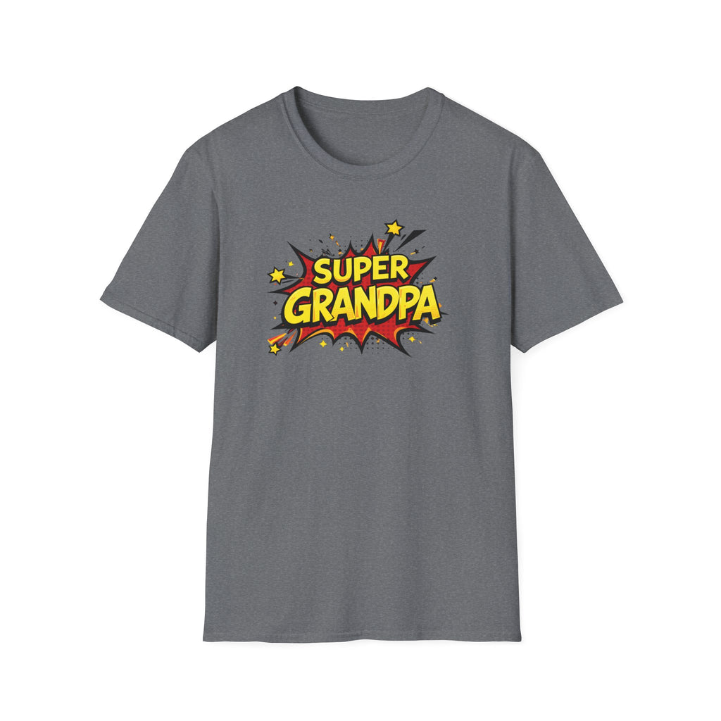 Super Grandpa T-Shirt – Comic Book Retro Graphic Tee for Grandfathers