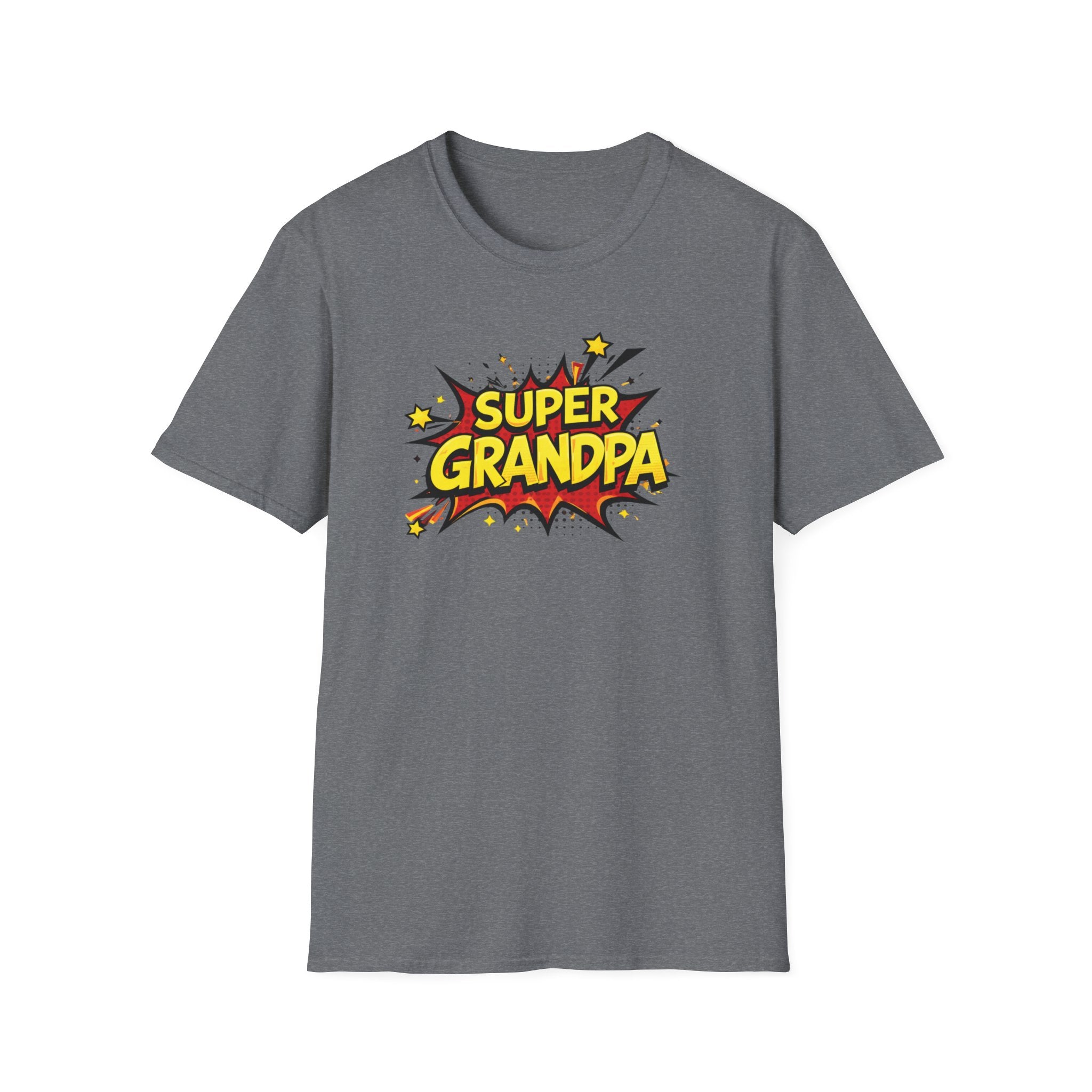 Super Grandpa T-Shirt – Comic Book Retro Graphic Tee for Grandfathers