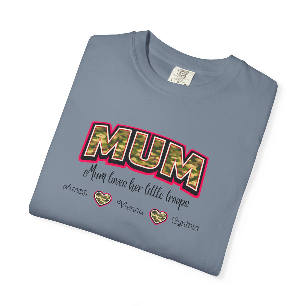Mum Camo Print T-Shirt – "Mum, Mum loves her little meows" Mother's Day Tee
