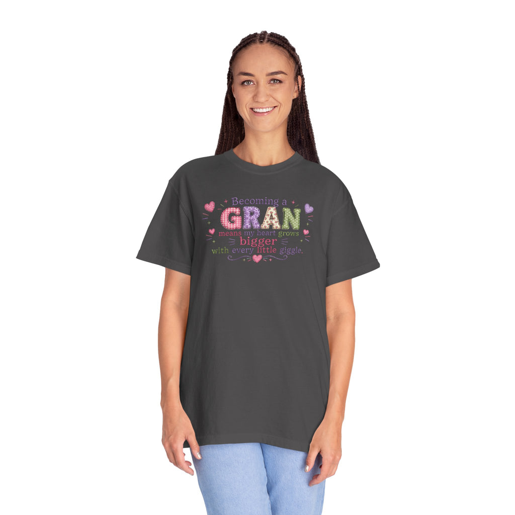 Heartfelt Gran T-Shirt - Becoming a Gran Means My Heart Grows Bigger