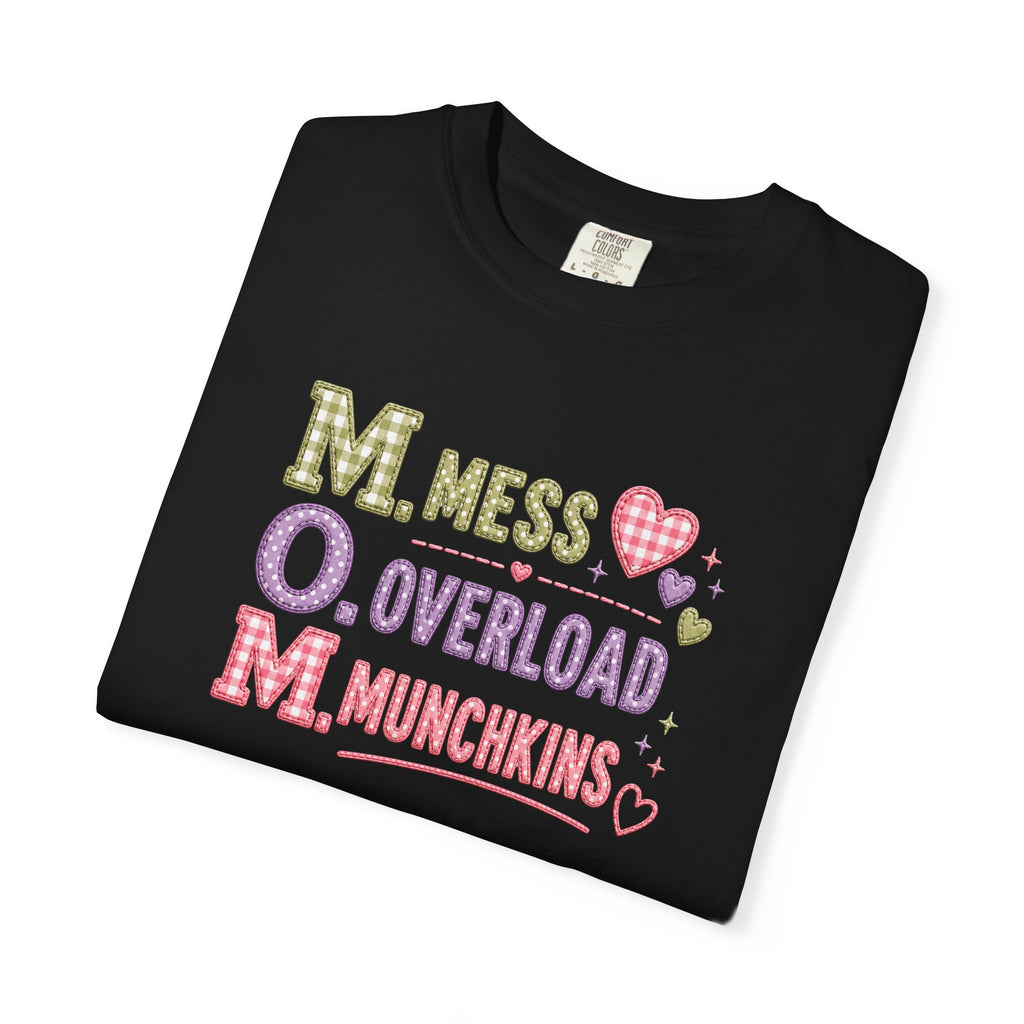 M.O.M. Graphic T-Shirt — "Mess Overload Munchkins" Cute Mom Tee