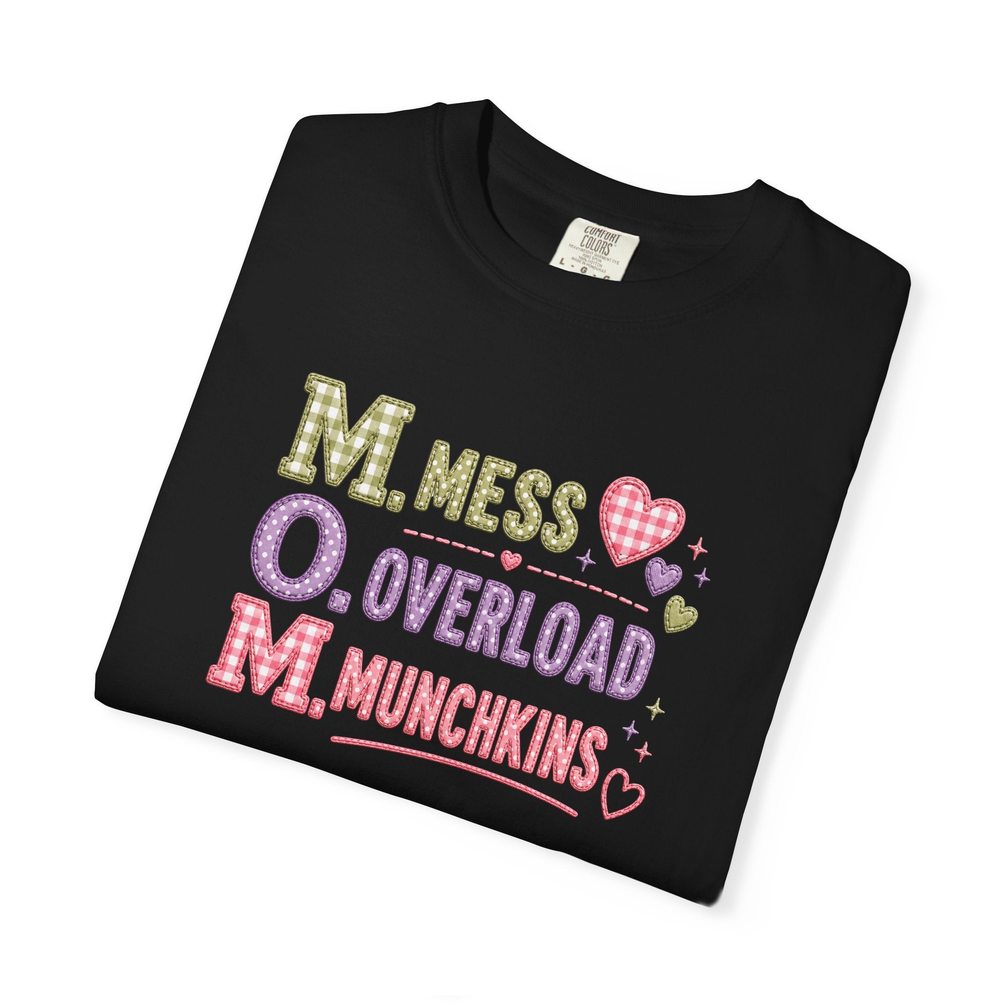 M.O.M. Graphic T-Shirt — "Mess Overload Munchkins" Cute Mom Tee