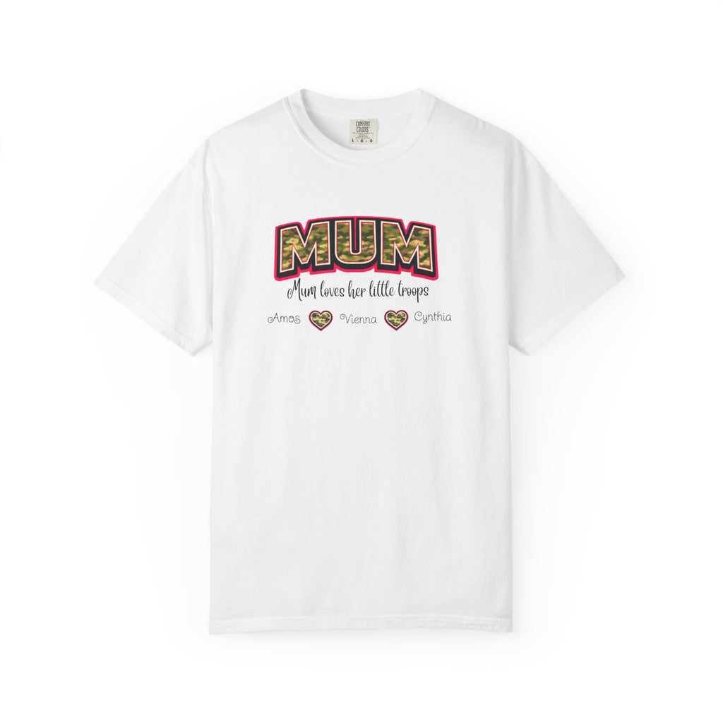 Mum Camo Print T-Shirt – "Mum, Mum loves her little meows" Mother's Day Tee