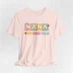 Nana Baby Blocks Tee — Personalized Grandmother Name Shirt