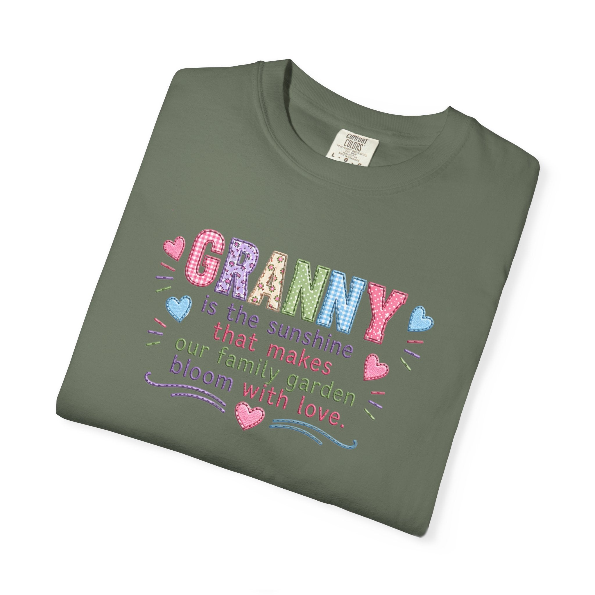 Granny Floral Tee — "Granny is the sunshine that makes our family garden bloom with love"