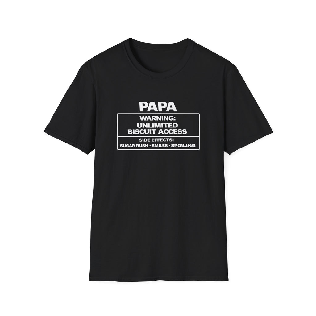 Papa Warning: Unlimited Biscuit Access T-Shirt