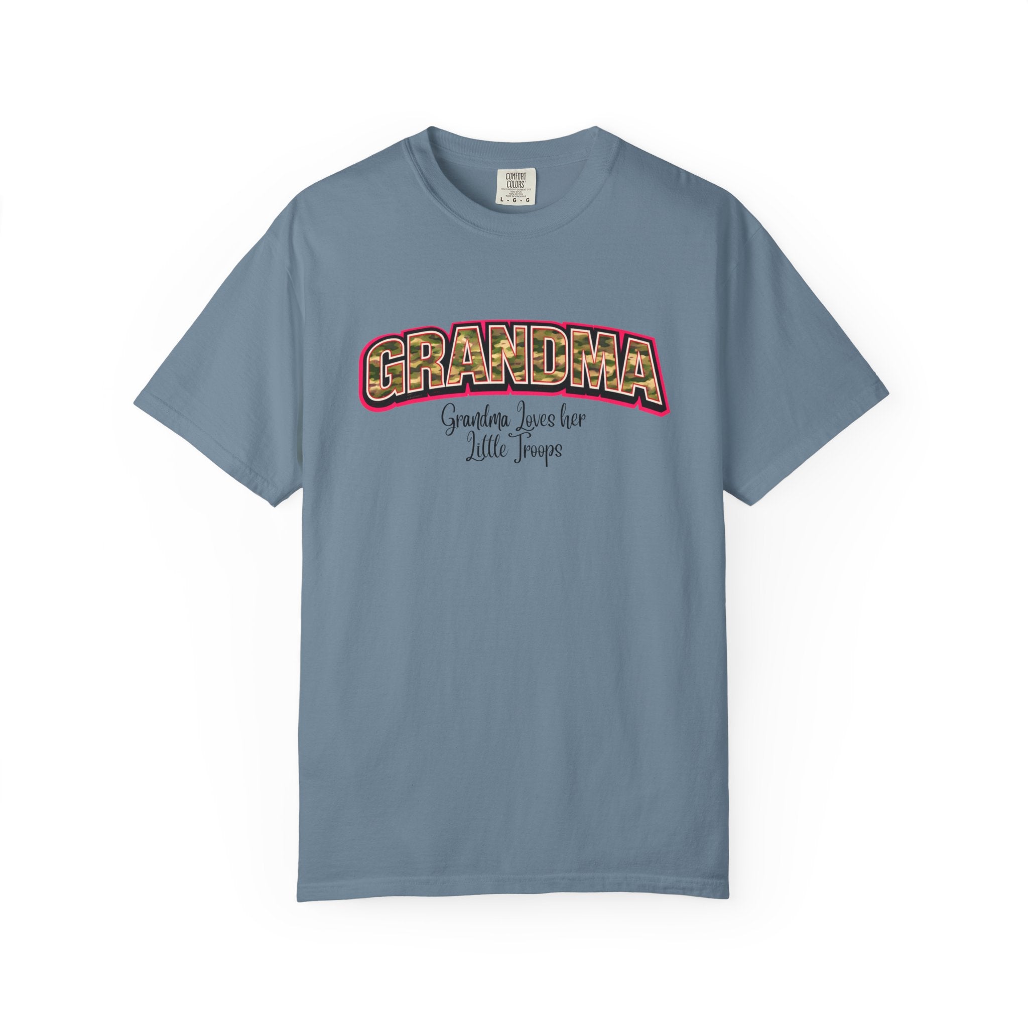 Grandma Floral Retro Tee — "Grandma: Grandkids Love Her a Little Teacup"