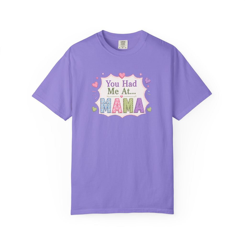 You Had Me At Mama T-Shirt — Cute Pastel Mom Graphic Tee for Mother's Day