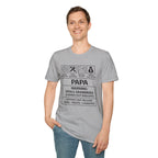 Papa Warning T-Shirt — Funny Grandpa Gift, 'Spoils Grandkids & Hands Out Biscuits' Tee