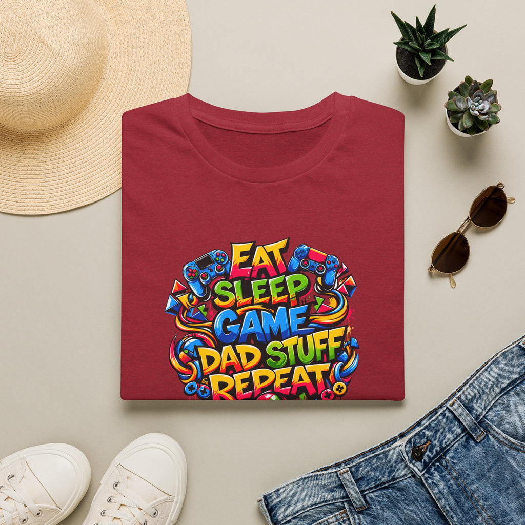 “Eat Sleep Game Dad Stuff Repeat” T-Shirt
