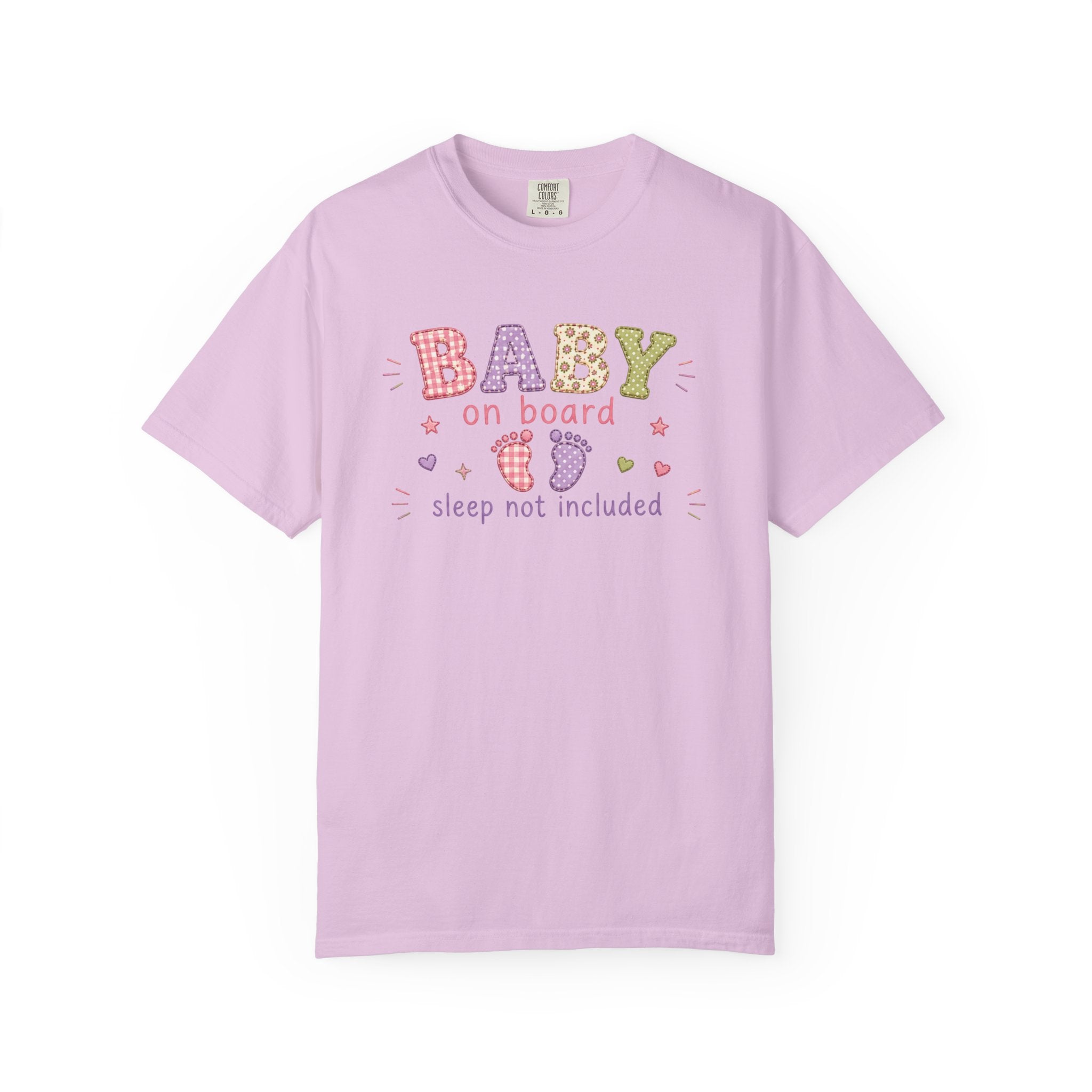 Baby On Board T-Shirt – "Sleep Not Included" Cute New Parent Tee