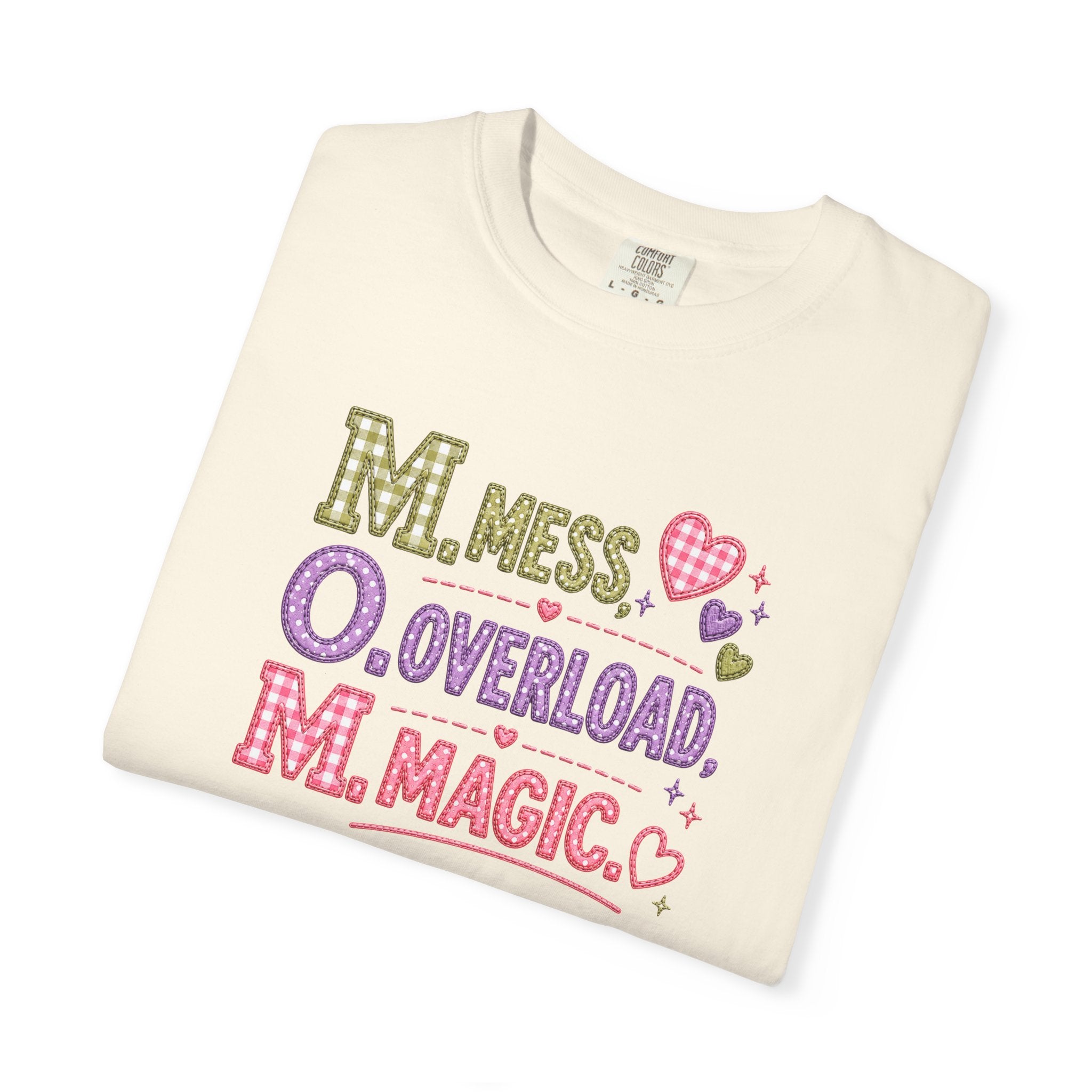 M.O.M. Graphic Tee — "Mess Overload Magic" Cute Mom Shirt