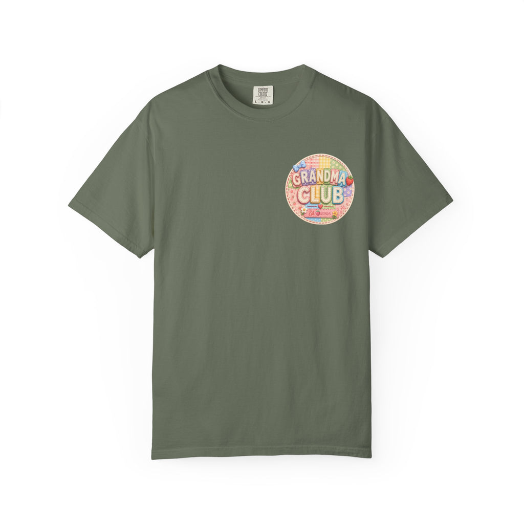 Grandma Club T-Shirt — Retro Floral Graphic
