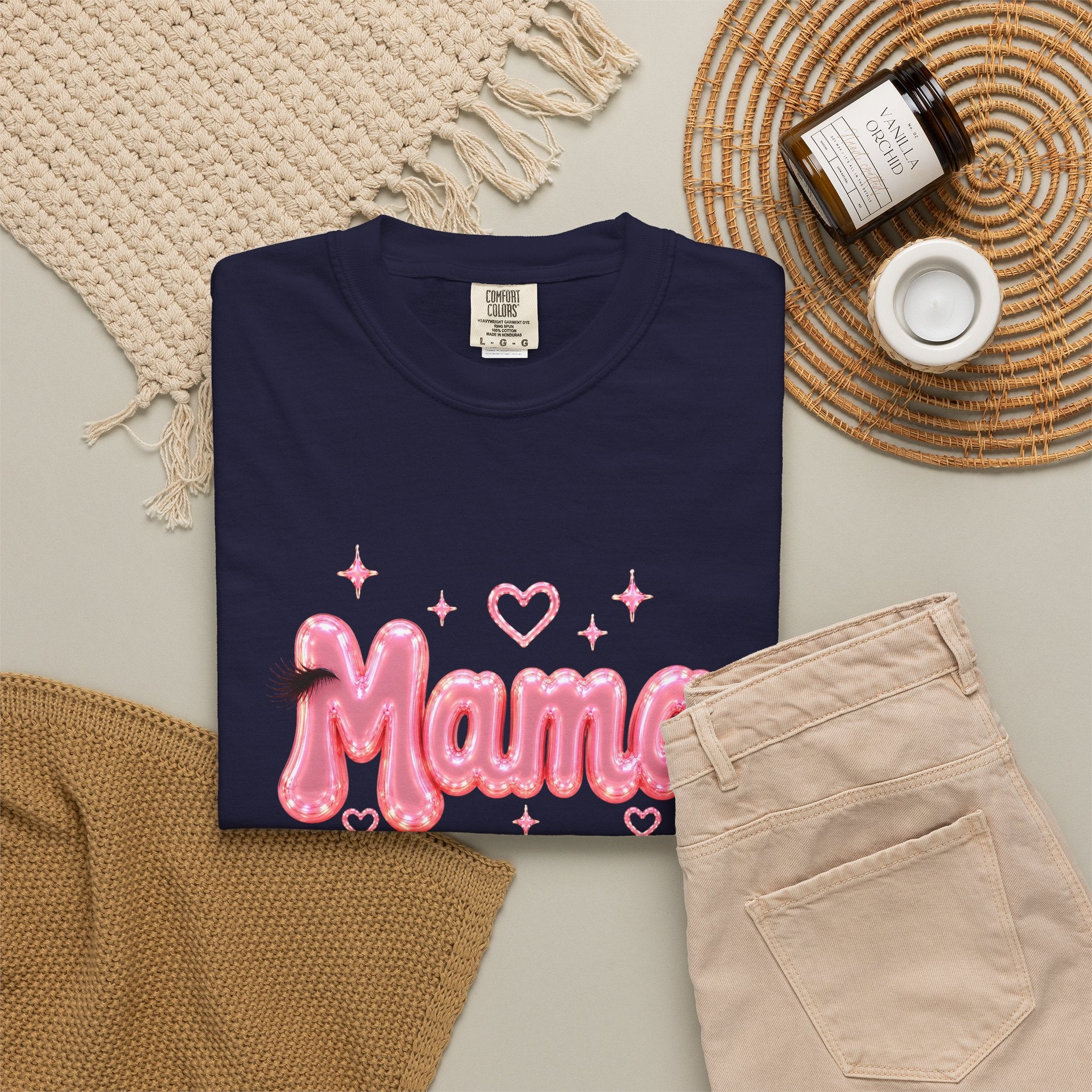MAMA Pink Balloon Eyelashes T-Shirt