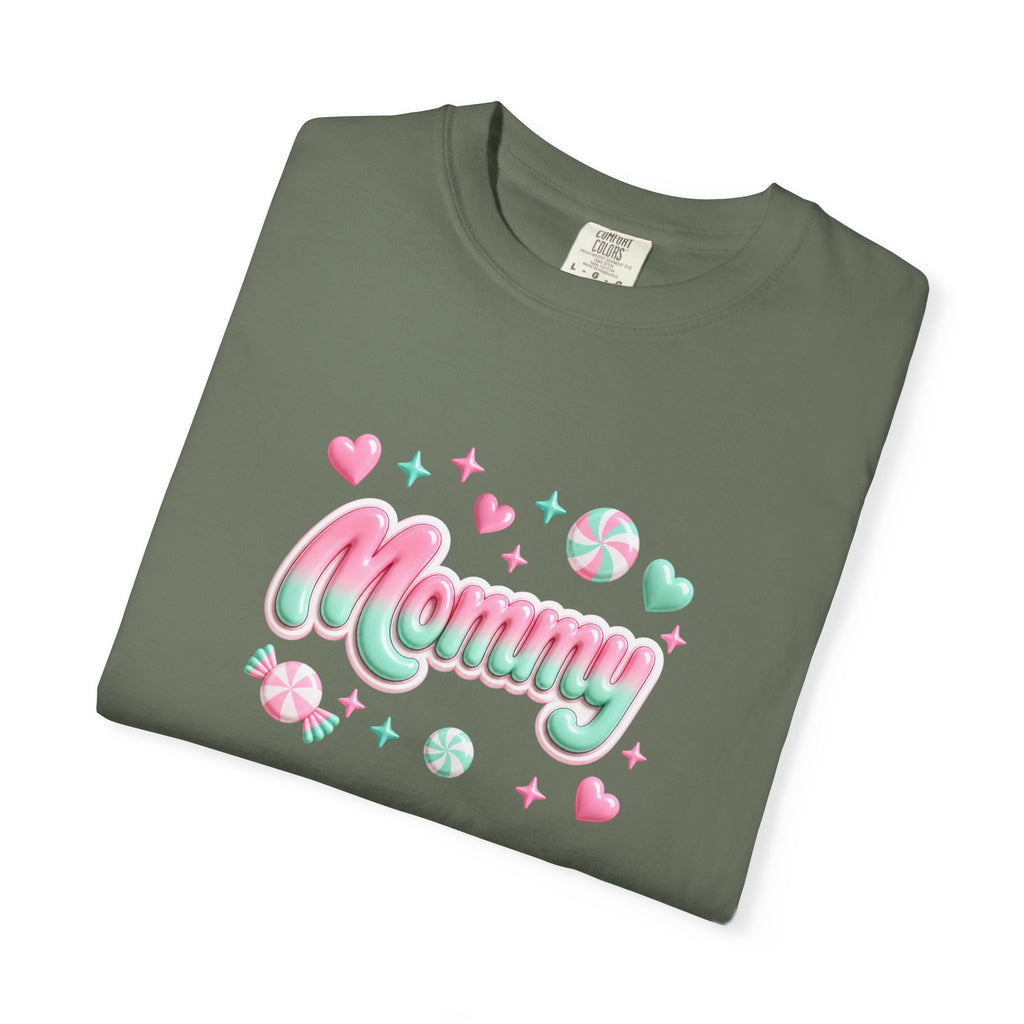 Mommy Pastel Candy Script T-Shirt