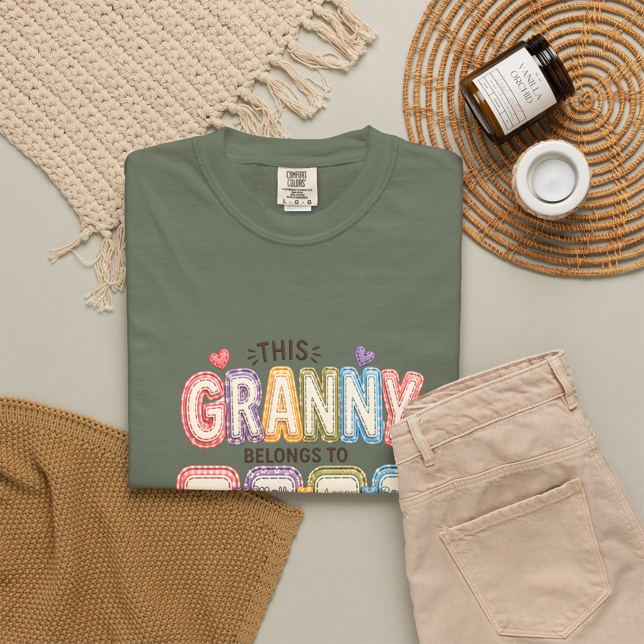 Granny Belongs To Grandkids T-Shirt — Cute Floral Grandma Gift