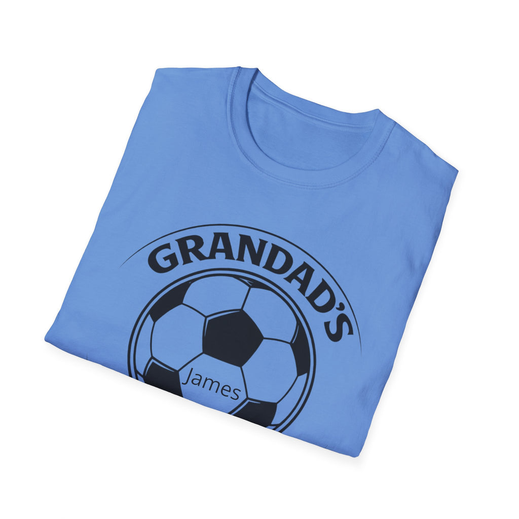 Grandad's Little Football Buddy T-Shirt — Personalized Soccer Dad/Grandpa Gift