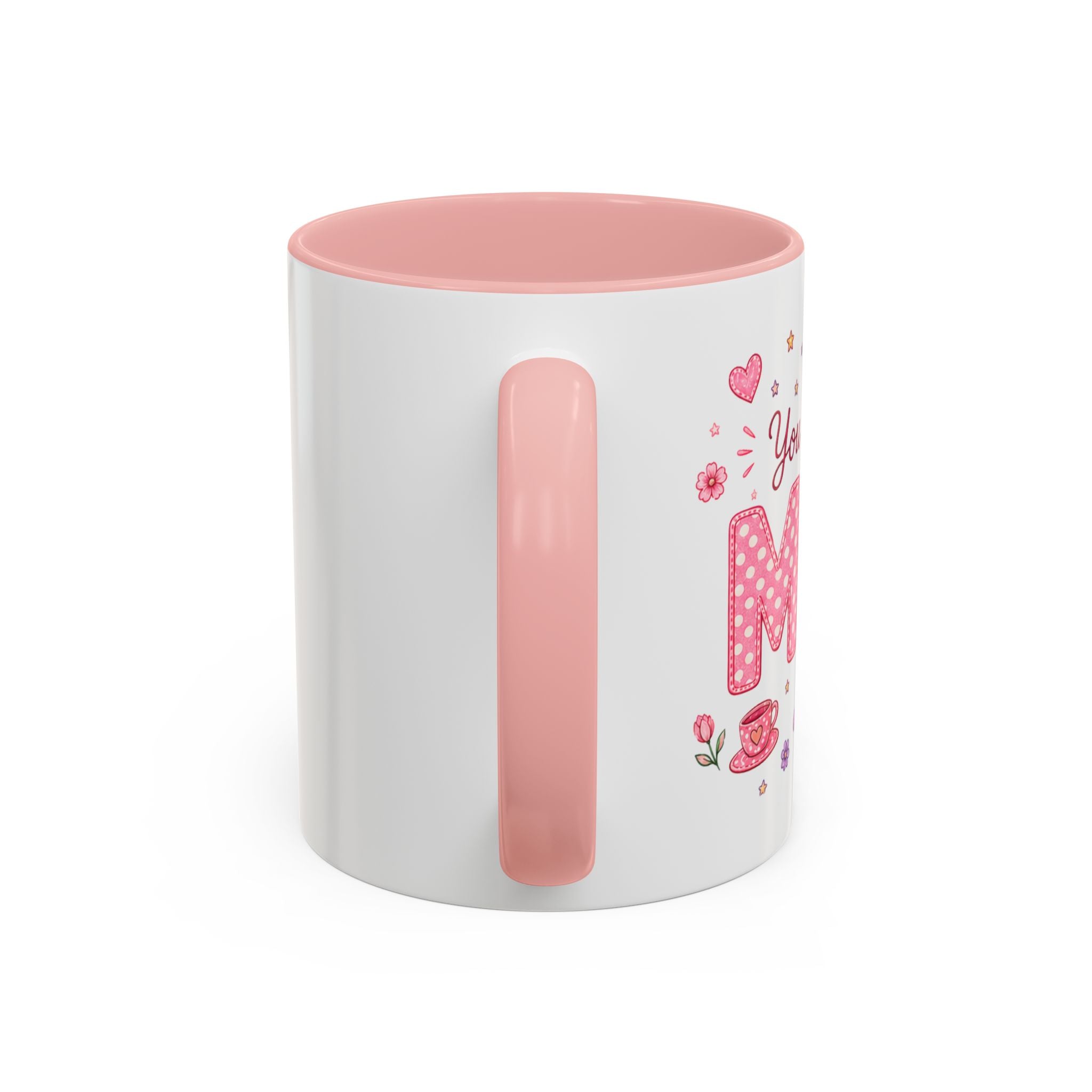Pink "You had me at MOM" Accent Coffee Mug - Floral Mother’s Day Gift (11/15oz)