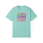 Mess, Overload, Mini-Hugs Hugs T-Shirt — Cute Hand-Lettered Mom Vibes Tee