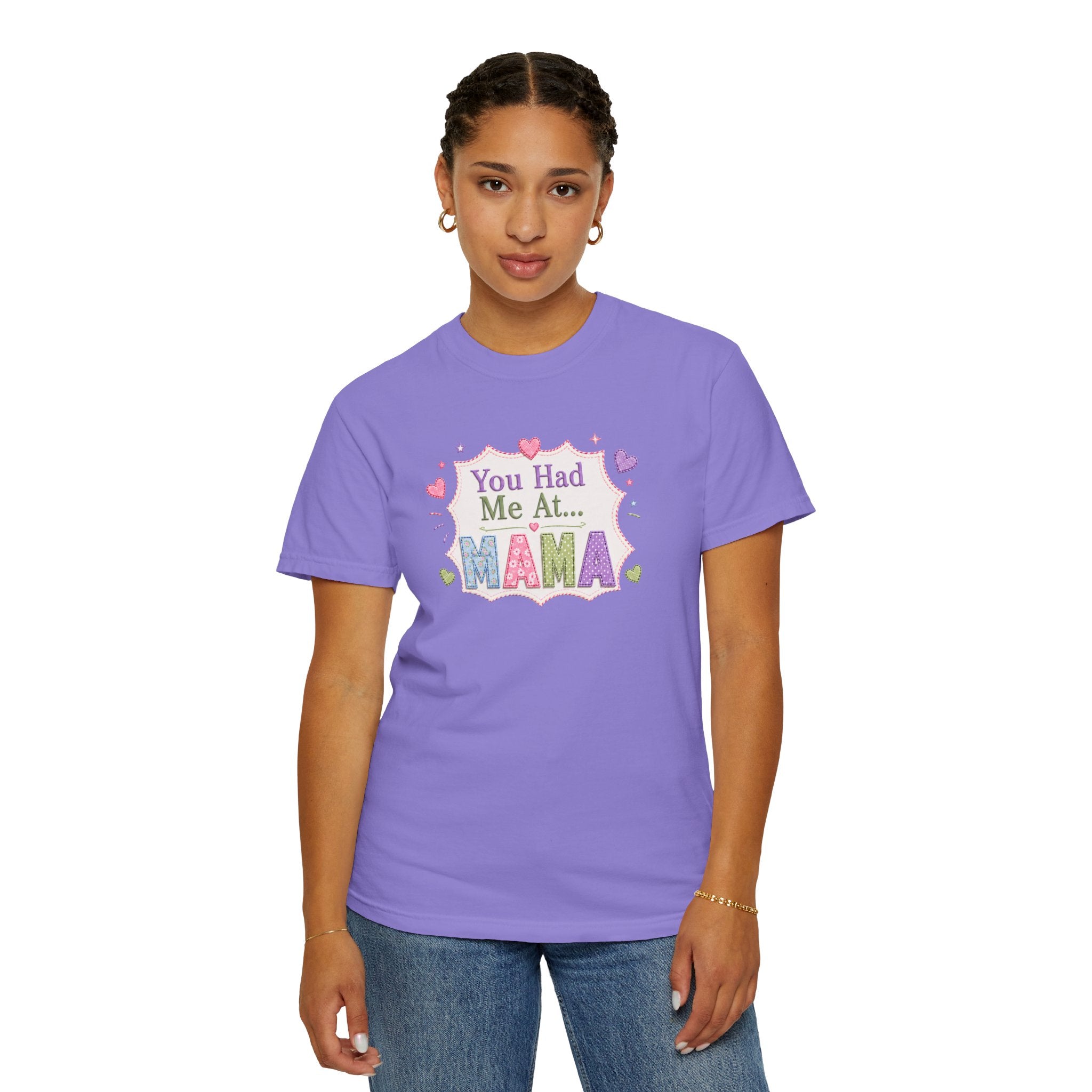 You Had Me At Mama T-Shirt — Cute Pastel Mom Graphic Tee for Mother's Day