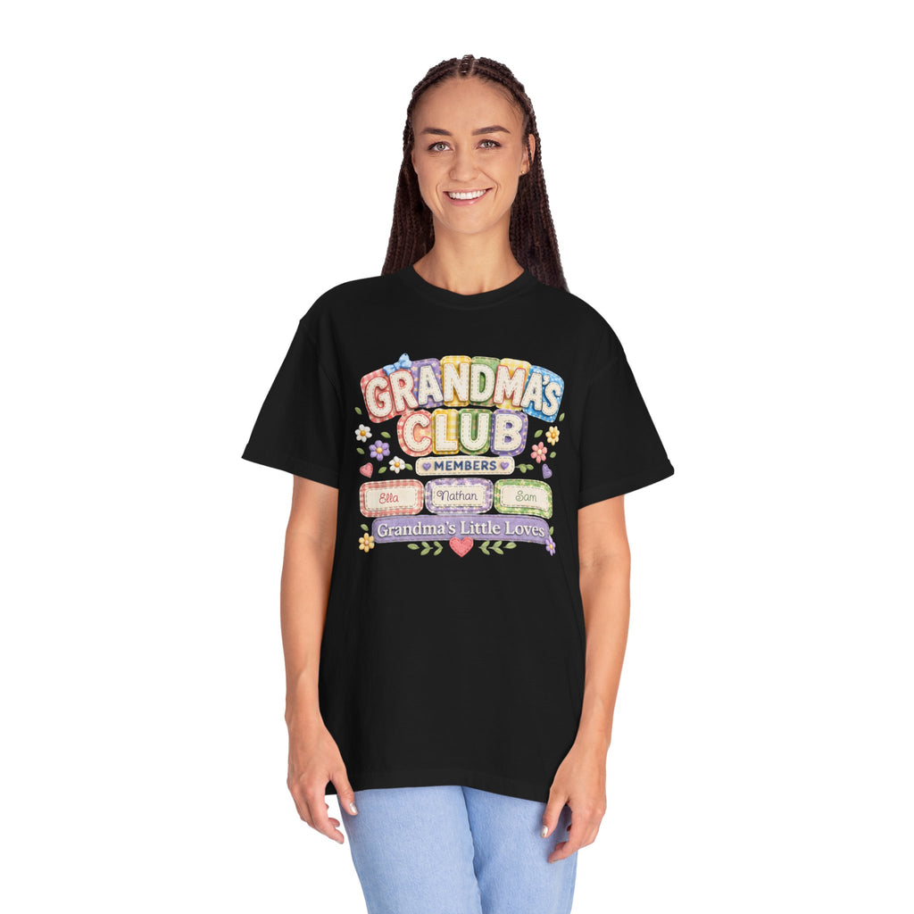 Grandmas Club T-Shirt — Grandma’s Little Loves Graphic Tee