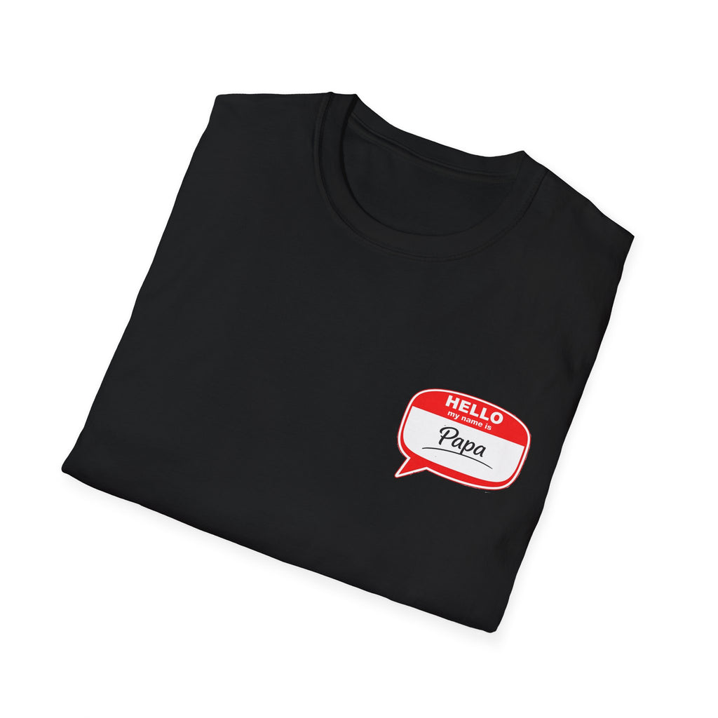 Hello Papa Speech Bubble T-Shirt – Cute Dad Gift for New Fathers & Father’s Day
