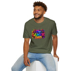 Gamer Dad Colourful Controller Design T-Shirt