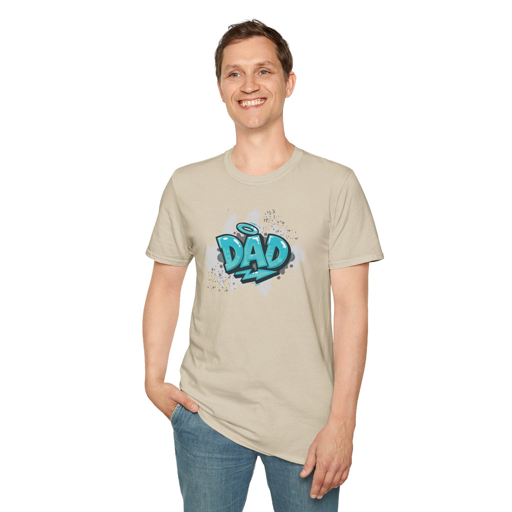 Dad Blue Graffiti T-Shirt