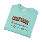Mummy Camo Heart Graphic T-Shirt — "Mummy, leave her little layers" Retro Mum Tee
