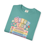 Grans Club Rules T-Shirt — Cute Floral Grandma Shirt, Funny Grandmother Gift for Mother's Day