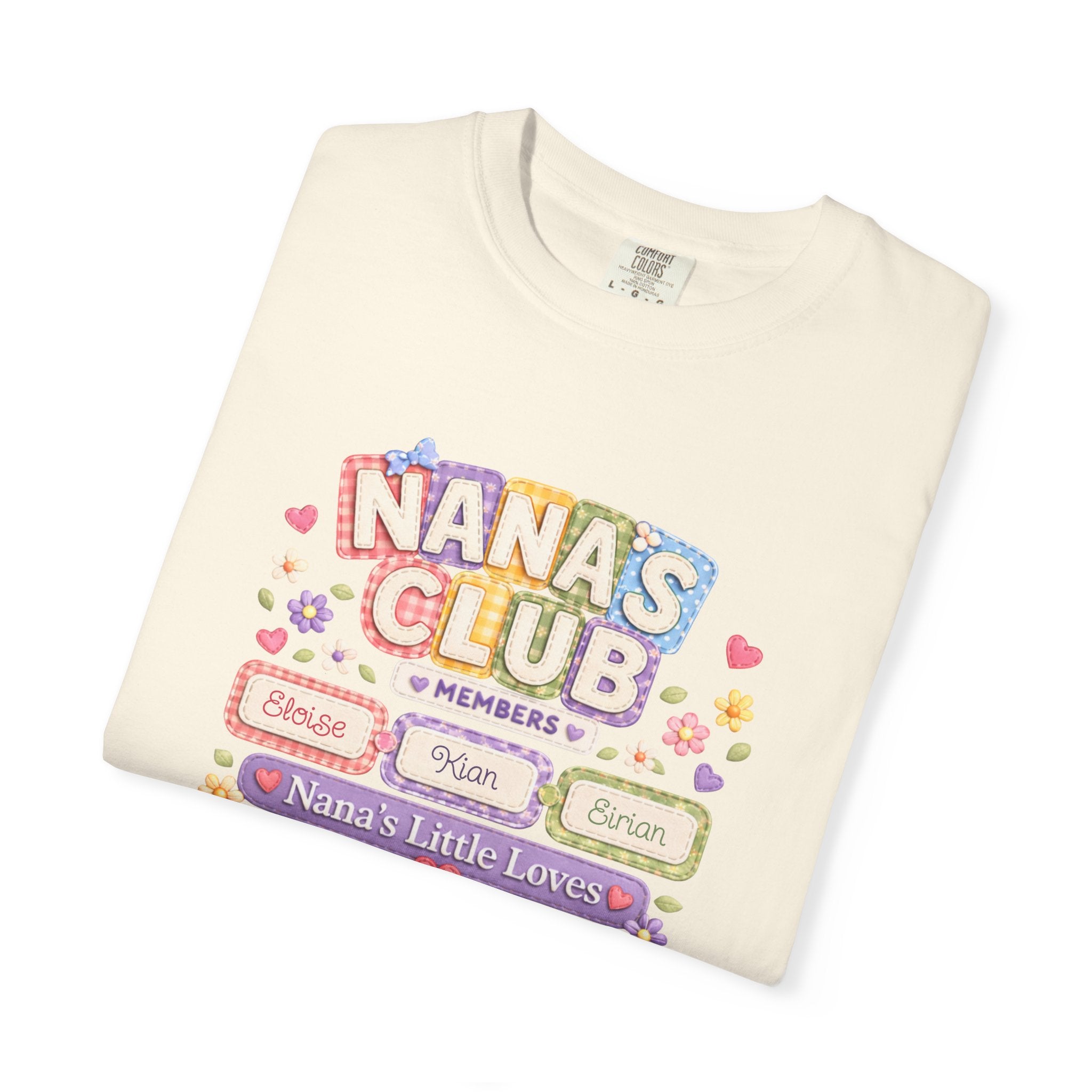 Nana's Club T-Shirt — 'Nana's Little Loves' Cute Floral Grandma Tee