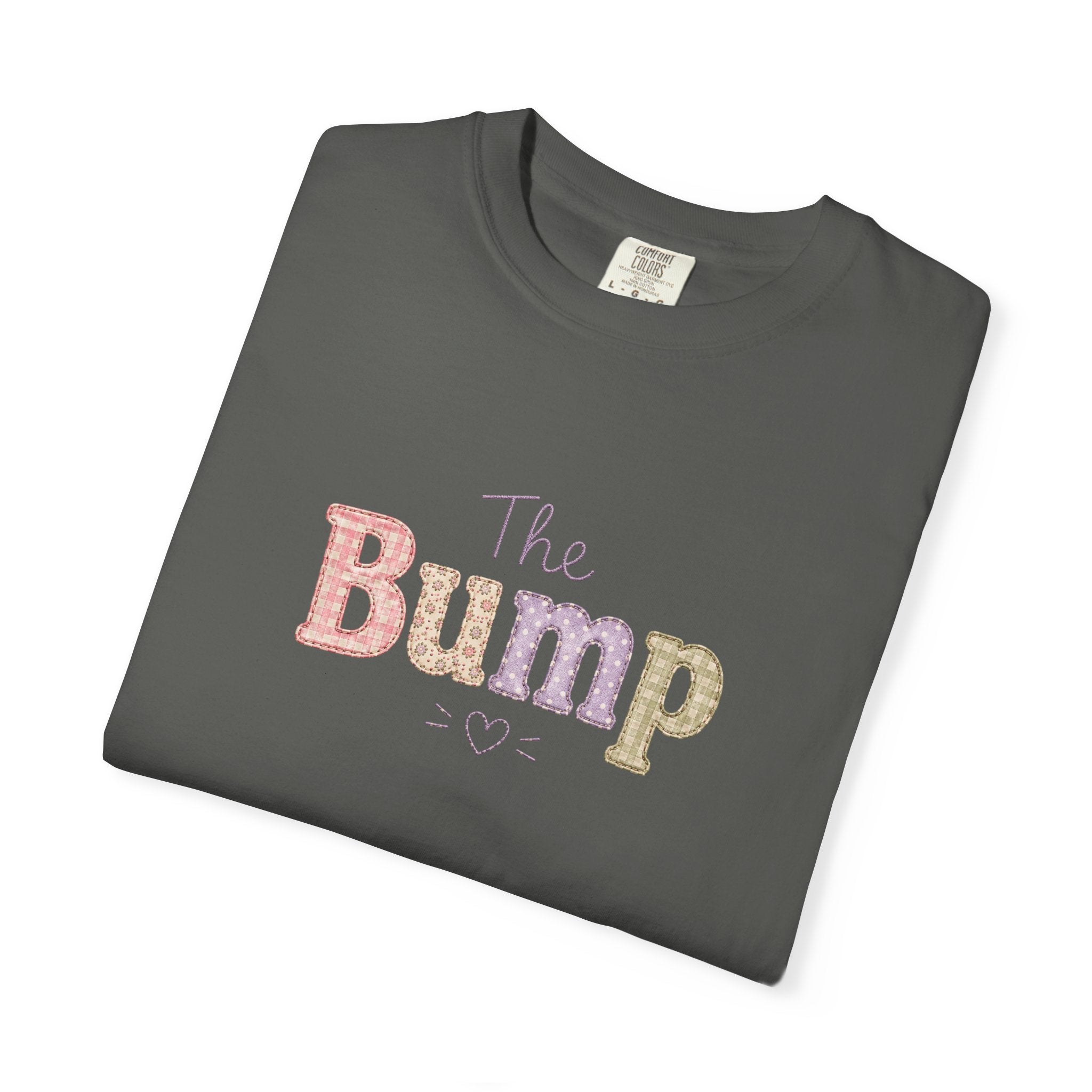 Maternity T-Shirt — 'The Bump' Pastel Vintage Graphic Tee