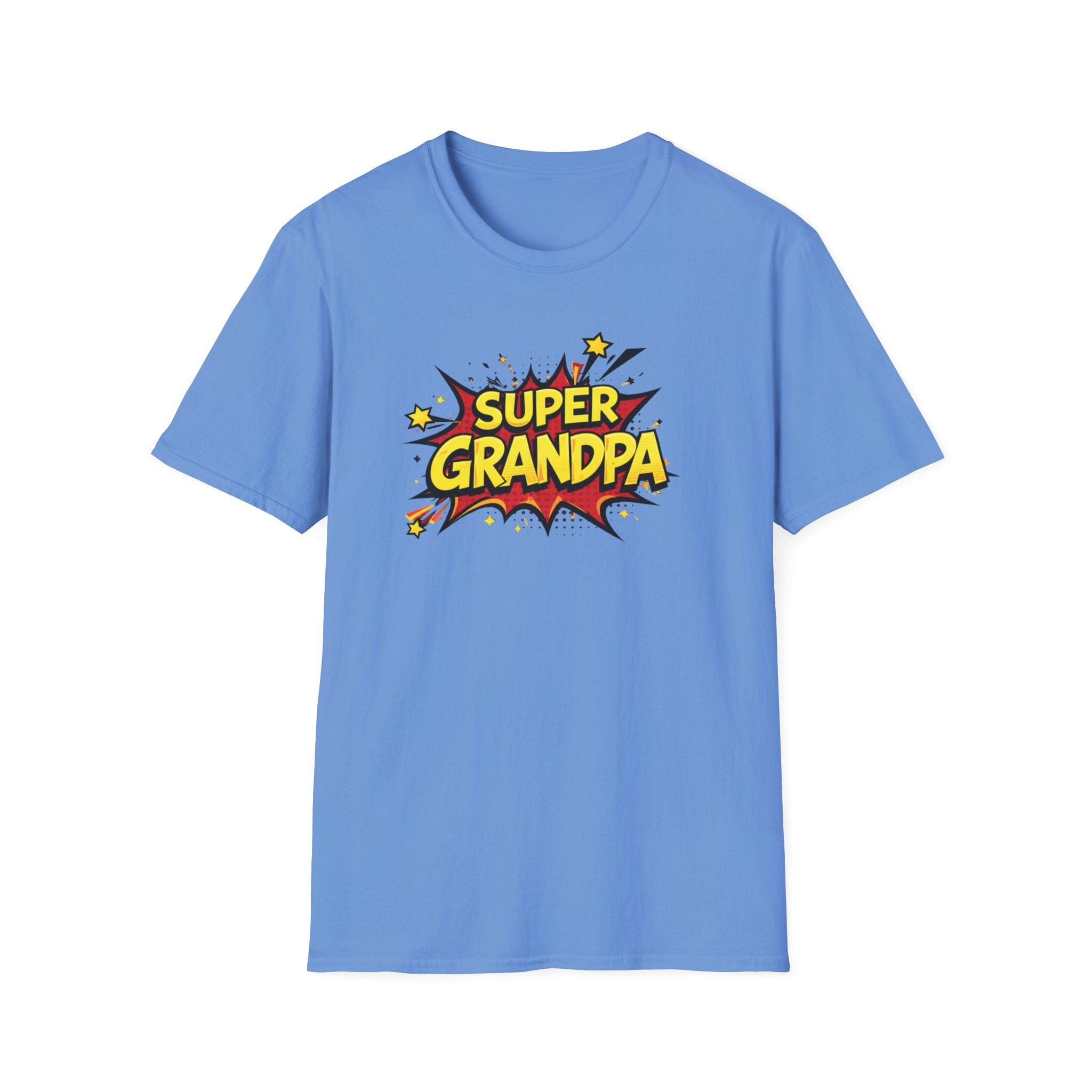 Super Grandpa T-Shirt – Comic Book Retro Graphic Tee for Grandfathers