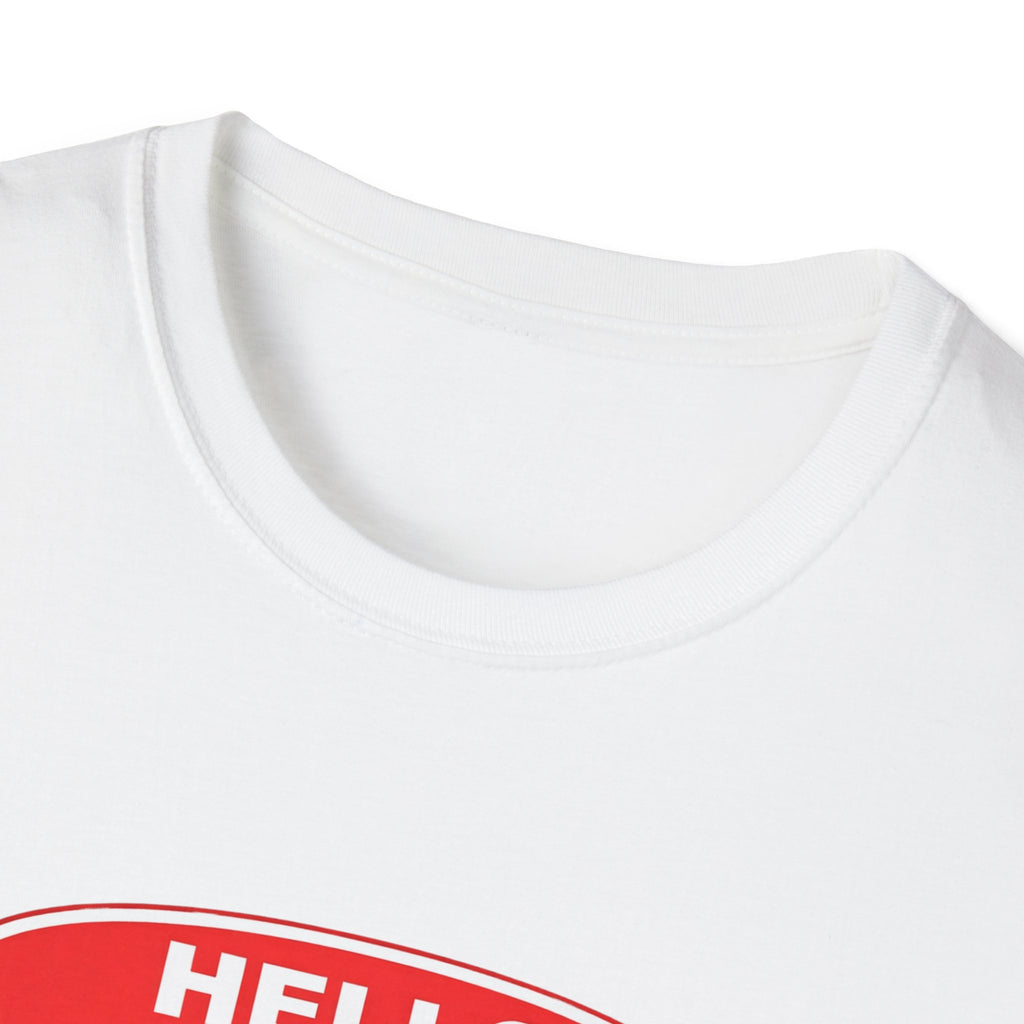 Hello My Name Is Grandpa T-Shirt — Funny Grandpa Name Tag Tee for Father’s Day & New Grandfathers