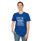 Grandpa Warning T-Shirt – ‘Spoils Grandkids & Hands Out Biscuits’ Funny Grandpa Tee