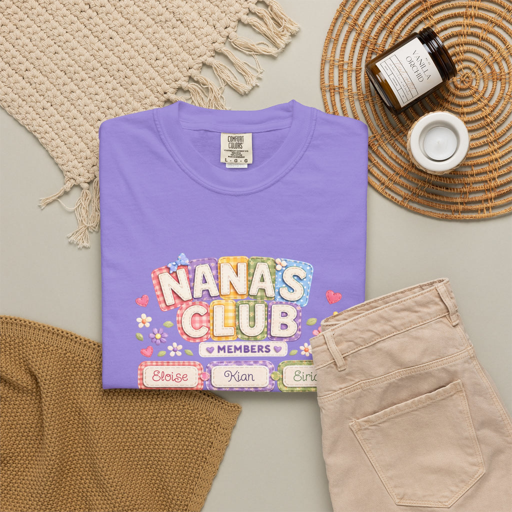 Nana's Club T-Shirt — 'Nana's Little Loves' Cute Floral Grandma Tee