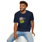 "I Am Born To Be A Gamer Dad" Neon T‑Shirt